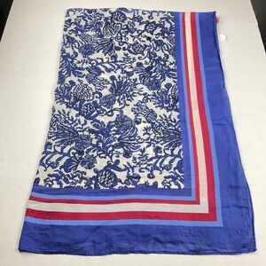 Lilly Pulitzer Womens Sarong Scarf Preppy Coastal Print OS Cover Up Wrap FLAW